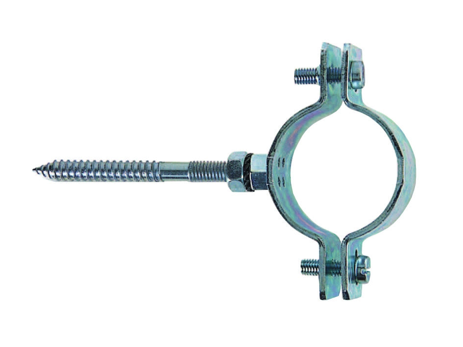 COLLARE PESANTE IN ACCIAIO ZINCATO PER TUBI CPT- - 2 p/tubi ø mm.57/61 tassello ø mm.10 - 10 pezzi FISCHER