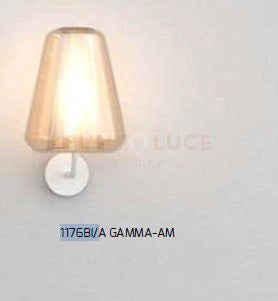 APPLIQUE BIANCO VETRO GAMMA AMBRA 1176BI-A GAMMA-AM