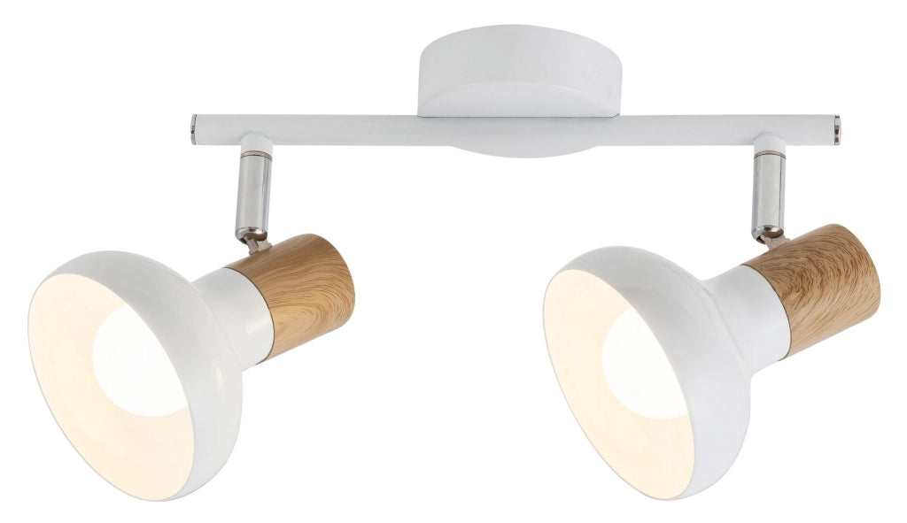 Faretto soffitto/parete bianco 2xE14 Holly Rabalux 5944