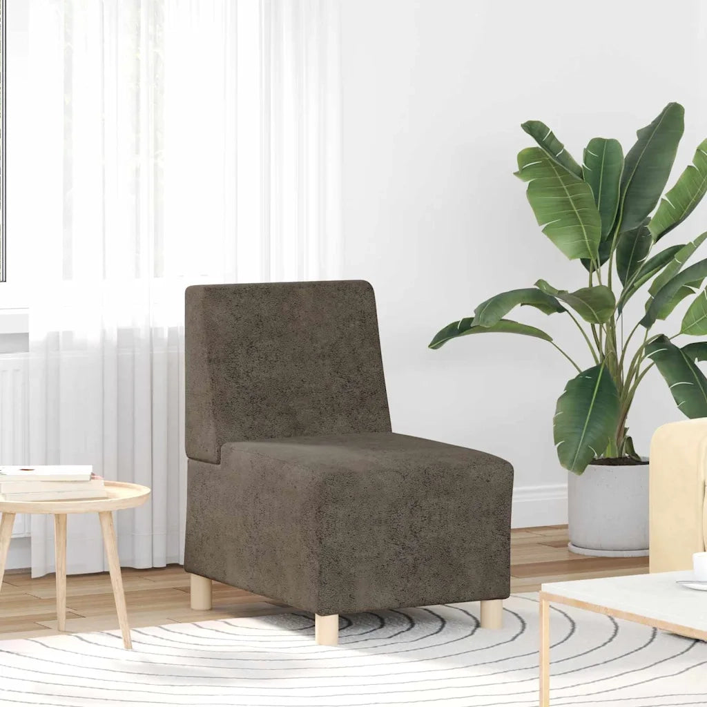 vidaXL Poltrona Sofa 2 pcs Grigio scuro 55 x 74 x 82 cm
