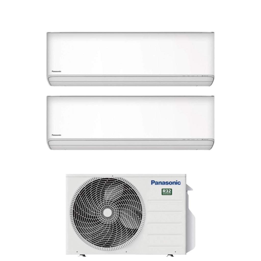 Condizionatore Dual Split Panasonic Etherea White 9+9 con CU-2Z35TBE R-32 Wi-Fi Integrato