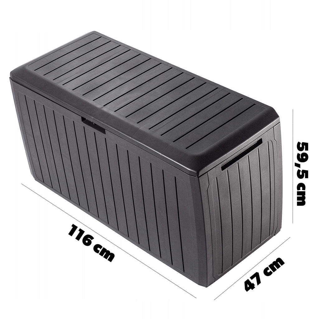 KADAX Garden Box, contenitore da giardino/balcone da 290 litri per balcone/terrazza, grande.