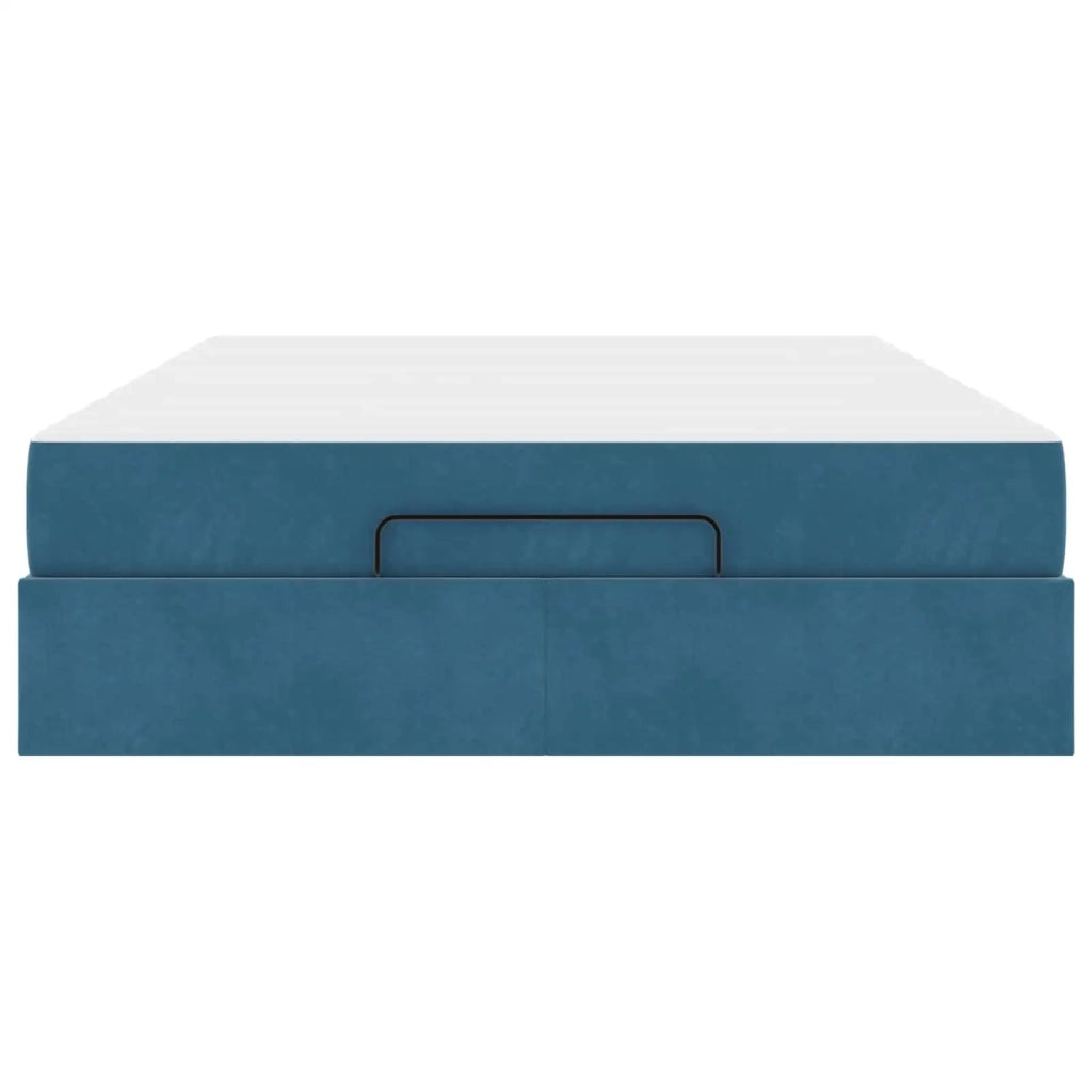 Struttura letto con materasso 2 pcs Blu Velluto 3399568