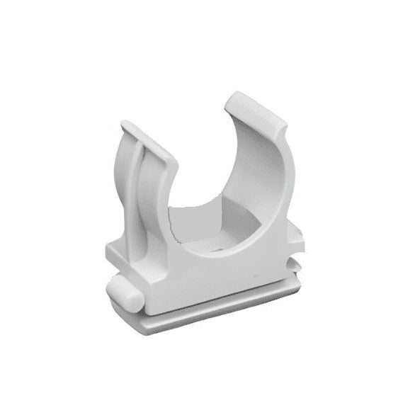 SET 12 CLIPS FISSATUBO A SCATTO PER TUBI DA 25MM.