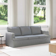 Divano Grigio chiaro 201 x 80 x 85 cm Tessuto