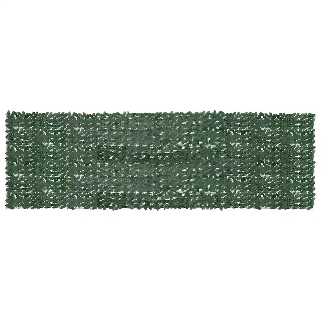Paravento da Balcone-Pannello per balcone con Foglie Verde Scuro 500x150 cm