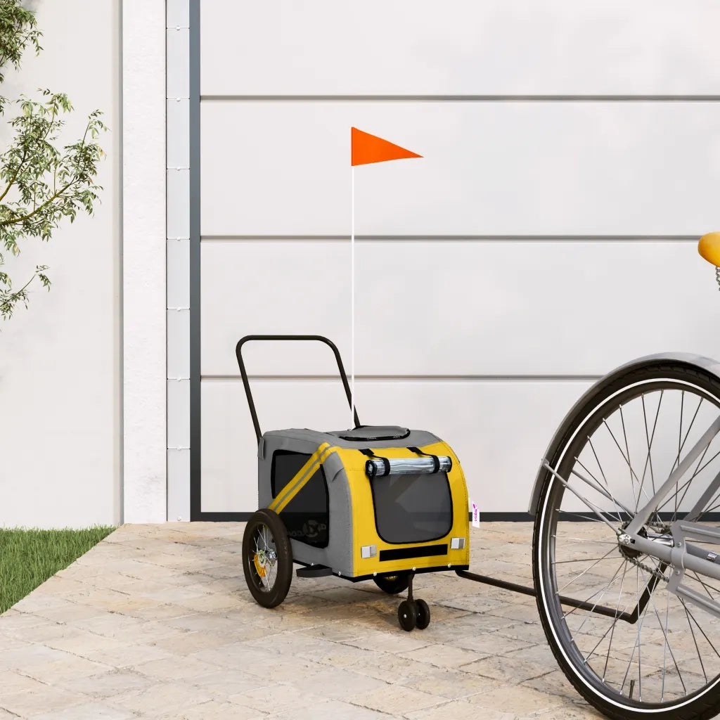 Rimorchio da Bici per Animali Giallo e Nero Oxford e Ferrocod mxl 107670