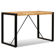 Tavolo da Pranzo in Legno Massello di Mango Grezzo 120 cm           cod mxl 13504