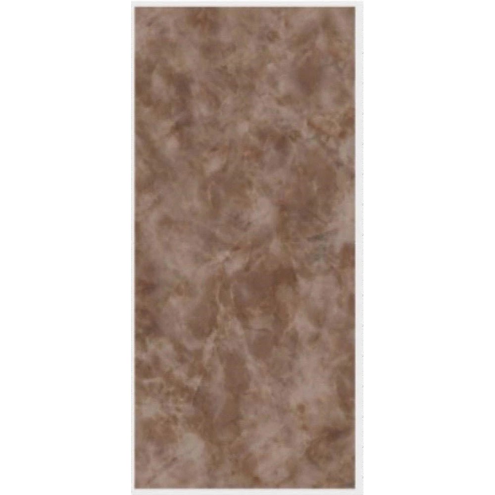 Trade Shop - Pannello Adesivo Effetto Marmo Marrone Pareti Paraschizzi 300x60cm Stanza Cucina -