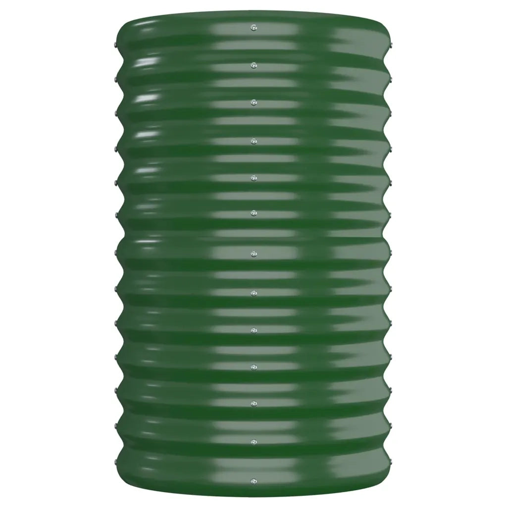 Letto Giardino Acciaio Zincato 152x40x68 cm Verde 318893