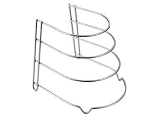 PORTA PADELLE A 4 POSTI CANYON- - cm.24x26x23 - 2 pezzi METALTEX