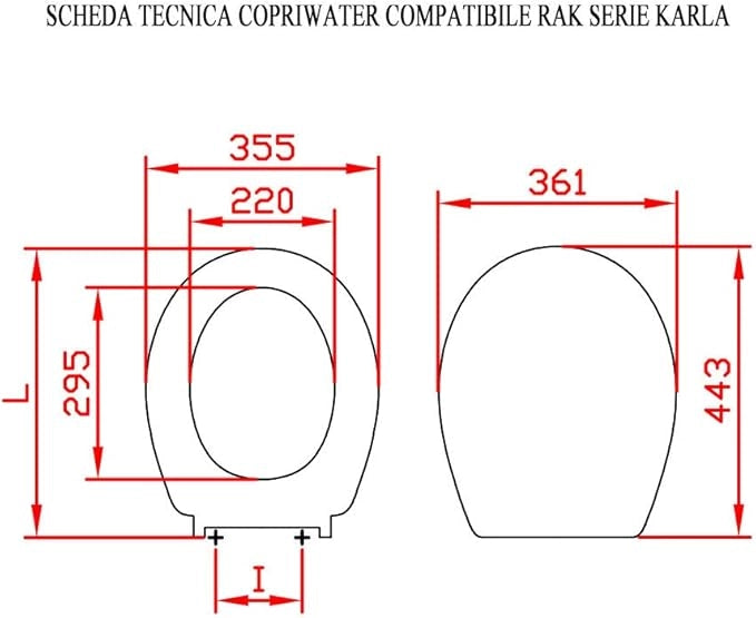 SEDILE VICTORIA TERMOINDURENTE 1,8 Kg chiusura normale