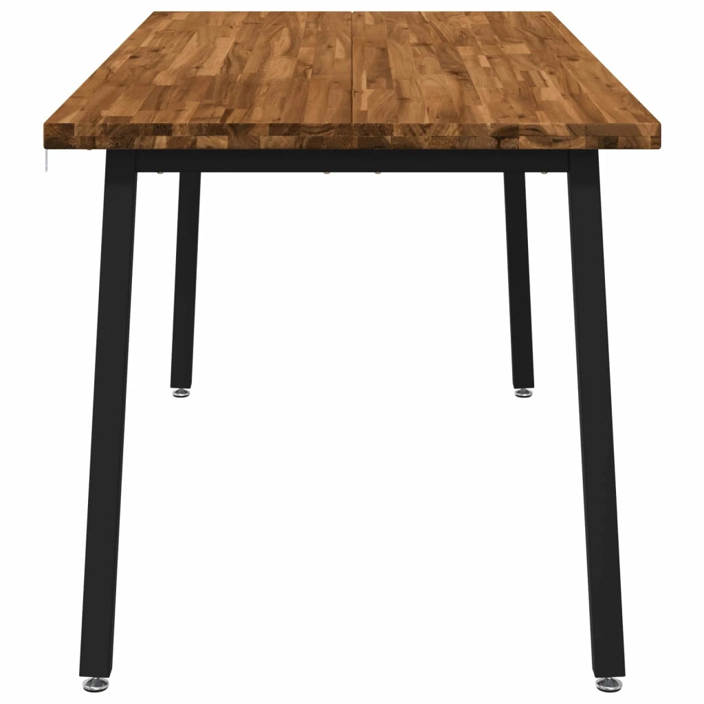 Tavolo da pranzo quadrato 160 x 80 x 75 cm Naturale 3425029