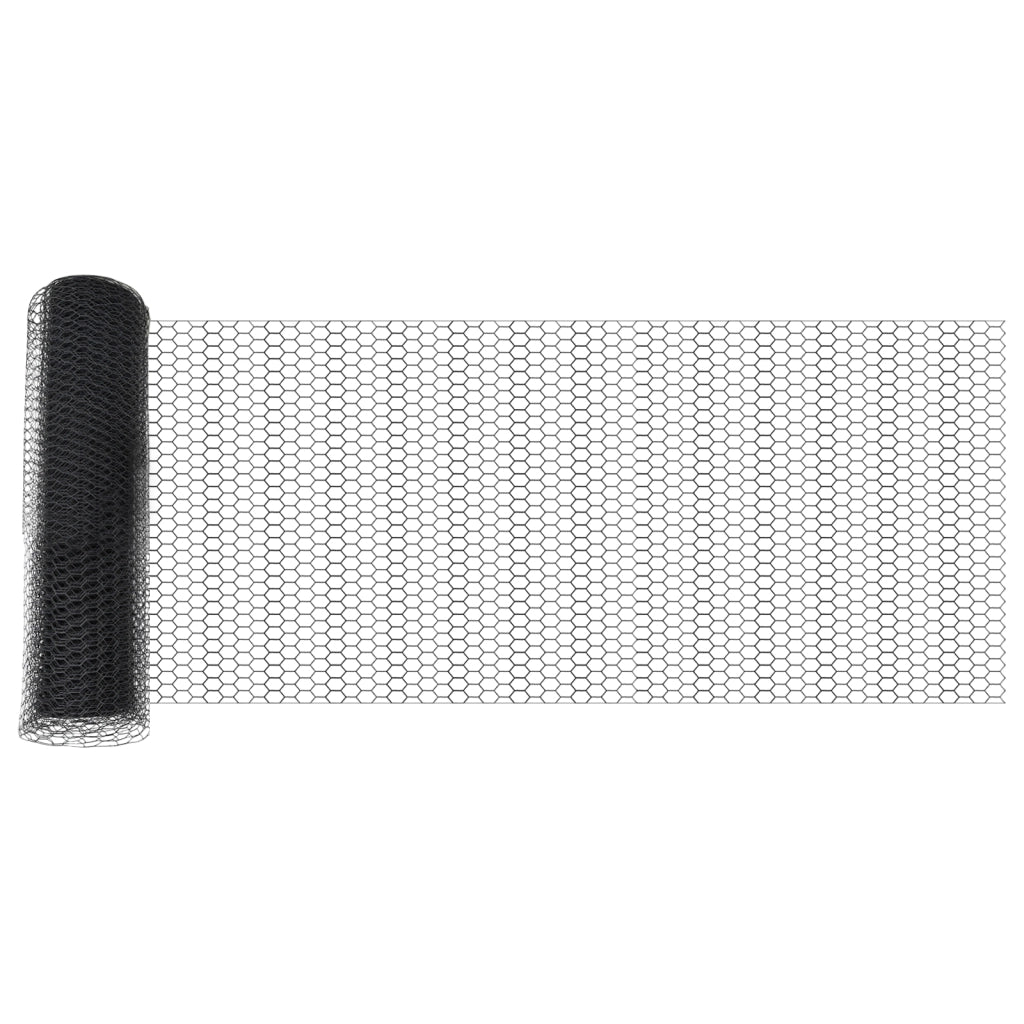 Set di Recinzione Set di 2 Grigio Metallo, Rete Grande Durevole