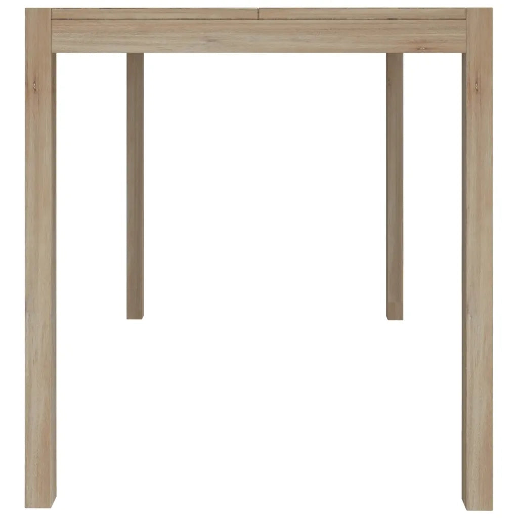 Set da Pranzo 7 pz in Legno Massello di Acacia