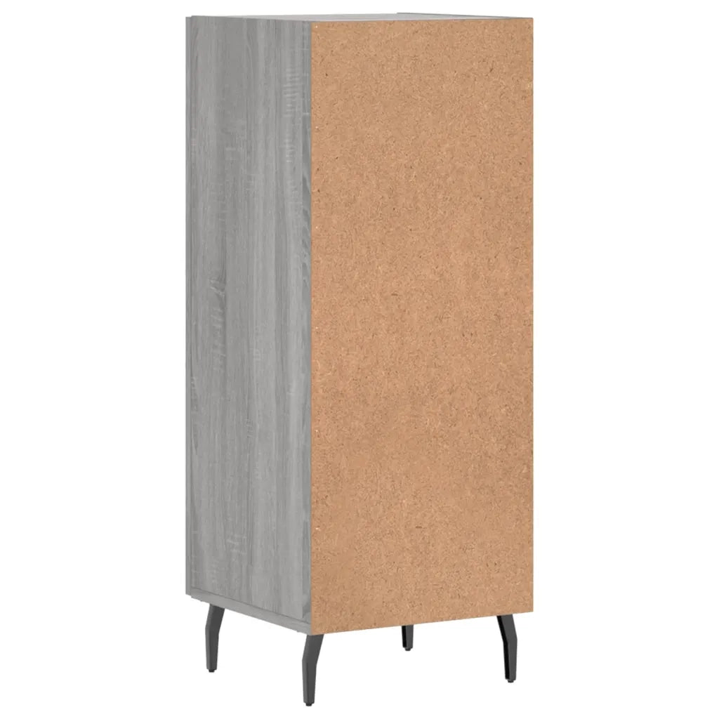 Credenza | Madia | Buffet da pranzo | Armadio da pranzo Grigio Sonoma 34,5x34x90 cm in Legno Multistrato
