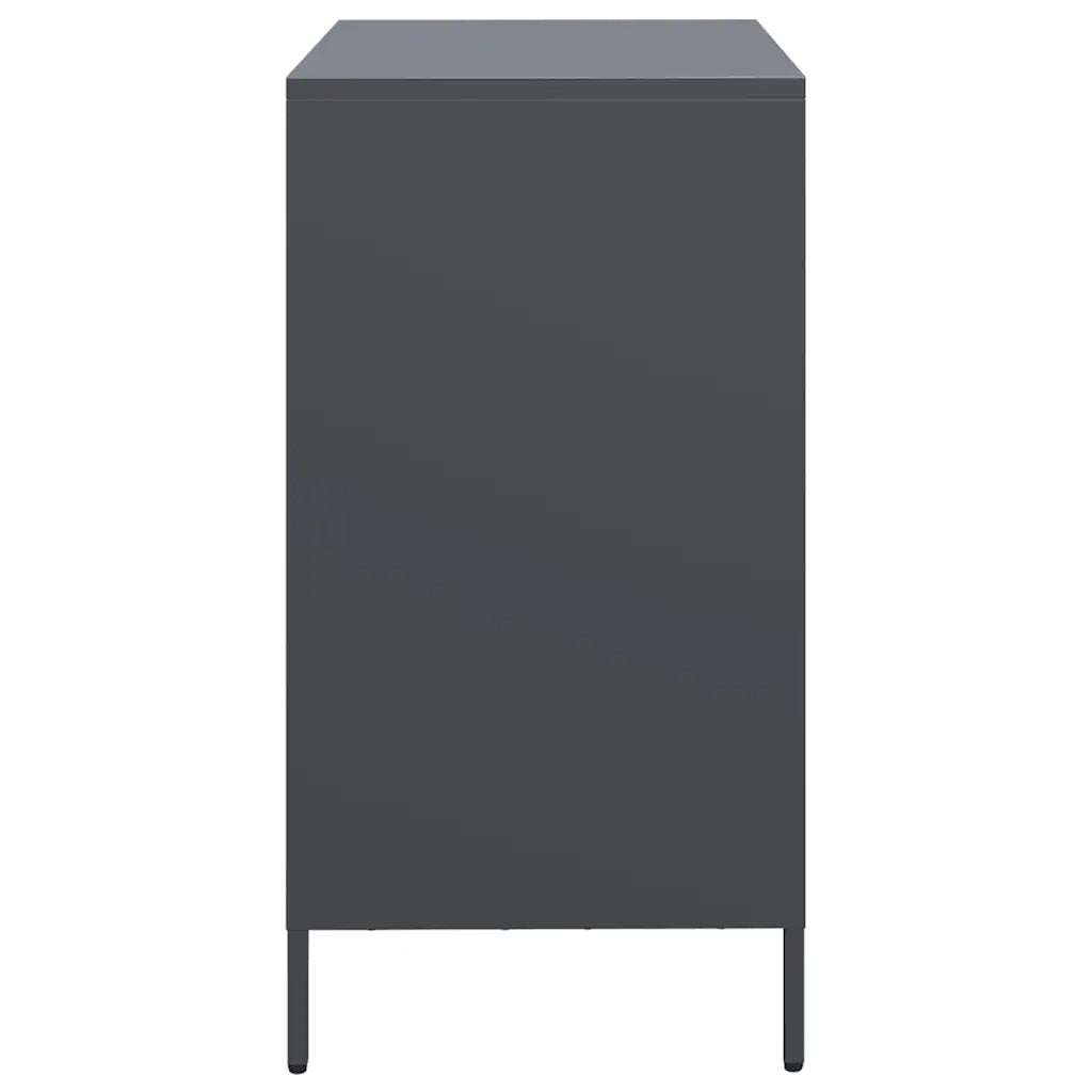 vidaXL Credenza Antracite 68x39x73,5 cm in Acciaio Laminato a Freddo