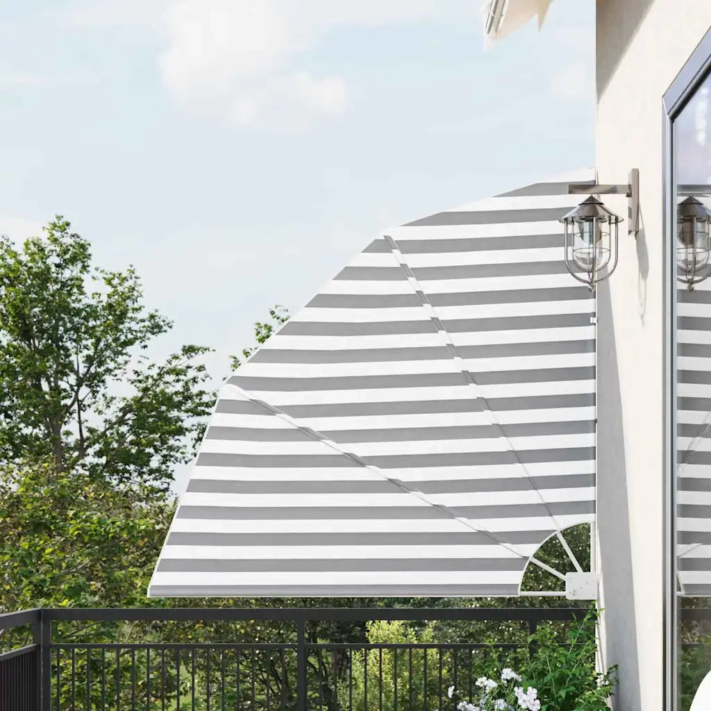 vidaXL Schermo di Privacy per Balcone Antracite e bianco 140 x 140 cm