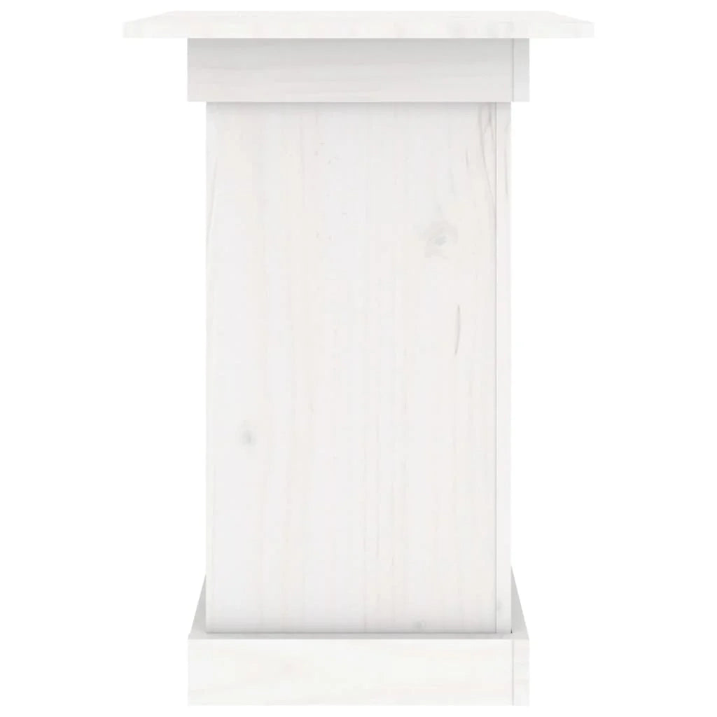 Portafiori/portapiante 40 x 40 x 60 cm legno di pino massiccio bianco 02_0045203