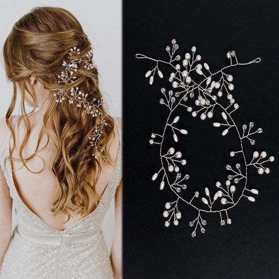 Accessori per capelli da sposa da 50 cm - Accessori per capelli da sposa per donne e ragazze