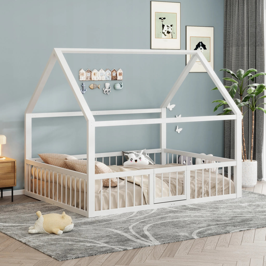 Letto matrimoniale in metallo - Xylo - 140x200 - Bianco