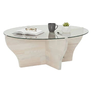 Califfi, Tavolino da Salotto Portariviste, 92x92x36h cm Bianco