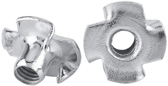 Set di viti a T con dado M3/M4/M5/M6/M8 in acciaio zincato a quattro facce per artigiani e amatori di lavori di falegnameria (M8 30 pezzi)