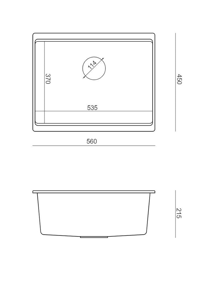 Lavello In Granito Logan 100 Grey Metallic Rame
