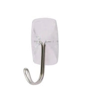 Trade Shop - Set 6 Pz Ganci Appendini Adesivi Trasparenti Da Parete Casa Attaccapanni 87015 -
