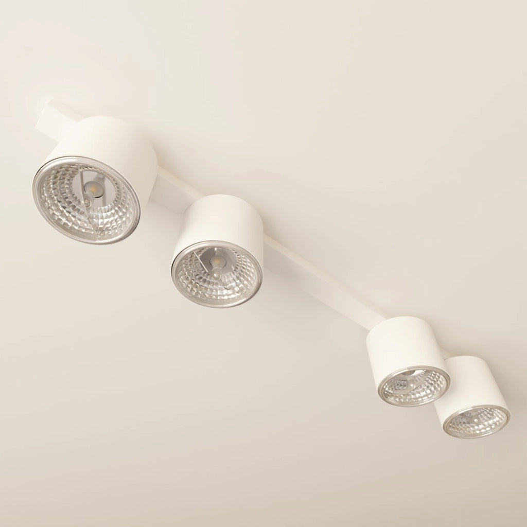 Lampada a sospensione Nano in acciaio bianco