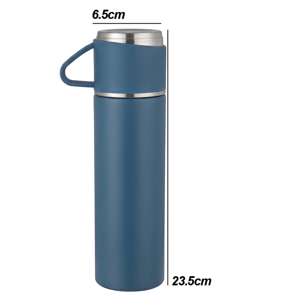 Borraccia Termica Sottovuoto 500ml con Filtro per Tè Blu Avizar
