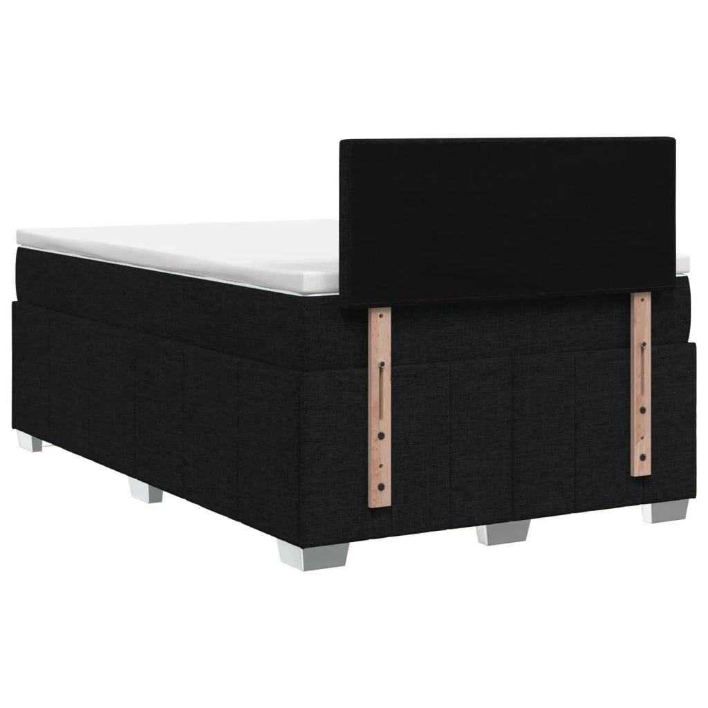 Letto box spring con materasso Nero 120 x 200 cm Tessuto 3451187