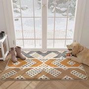 Matte antiscivolo per porte 60 x 90 cm lavabile a macchina - Tappeto morbido per porte - Trappolo sporco - Tappeto per ingresso - Accesso interno esterno - Salotto corridoio - Tappeto beige