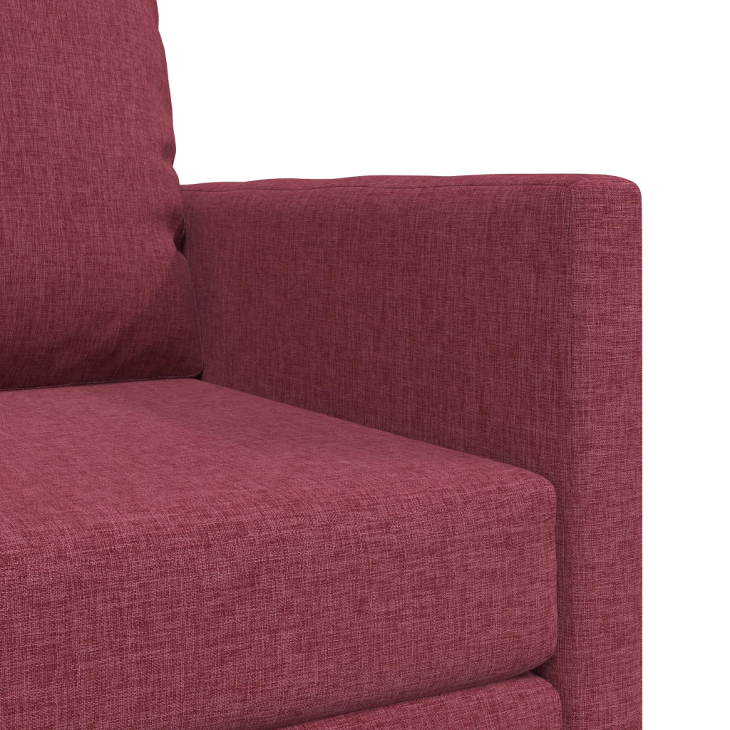 Sofa Letto 2-in-1 Rosso Borgogna 74x77x81 cm Tessuto