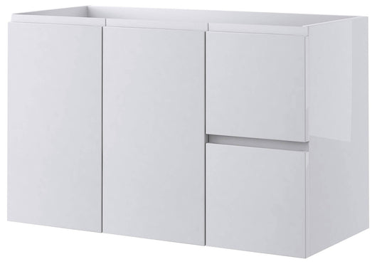 Mobile Bagno Sospeso 80 cm Lavabo e Specchio Tavassi Urano Bianco Lucido