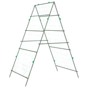 Traliccio da giardino regolabile a forma di A per piante rampicanti 99 x 90 x 175,5 cm stile moderno acciaio verde 02_0056678