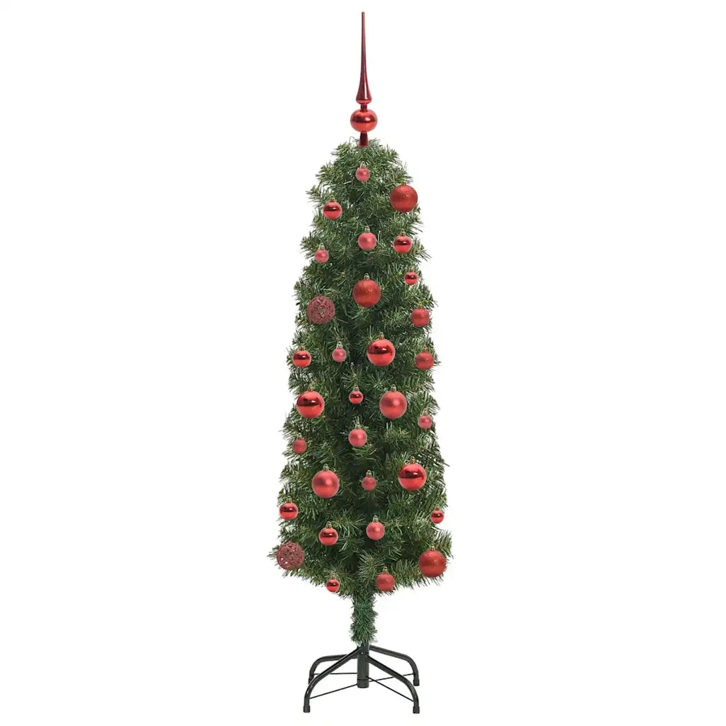 Albero di Natale | Decorazioni natalizie artificiale con 150 LED Verde 120 cm