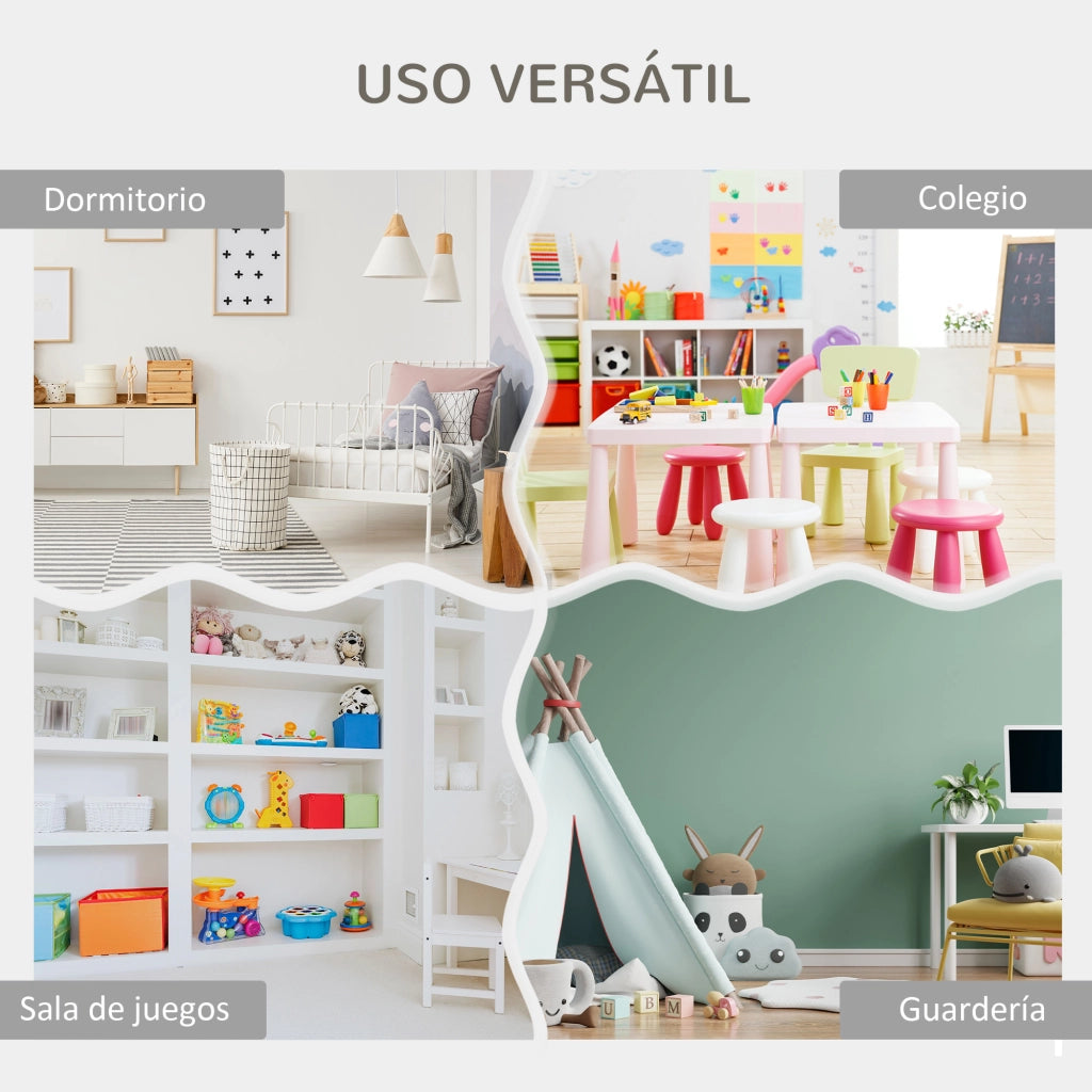 Scaffale Bambini con Ripiani Aperti ¨C zephmum ¨C 85x26x84 cm Grigio