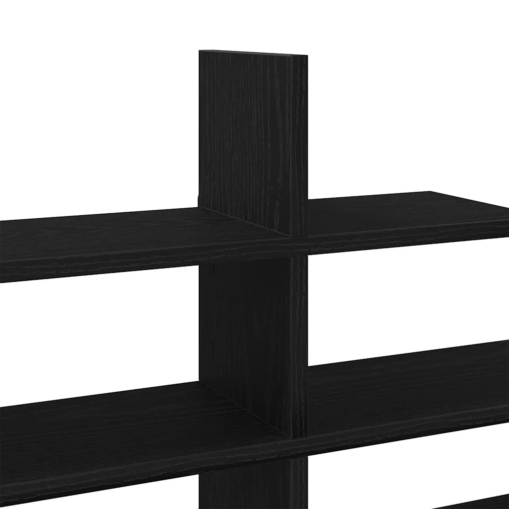 Scaffale a parete | Ripiano a parete | Mensola a parete Rovere Nero 124,5x18x60,5 cm in Truciolato