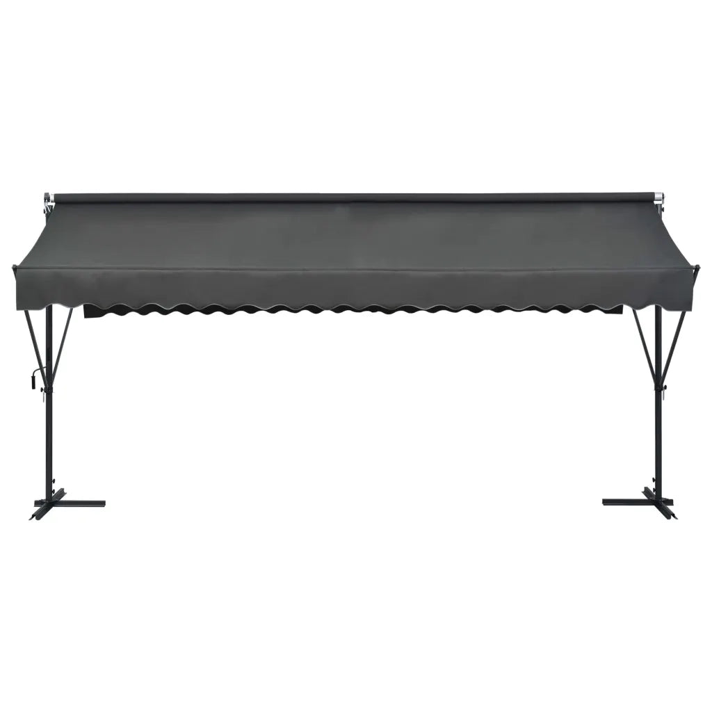 Tenda Parasole con Piedistallo 500x300 cm Antracite cod mxl 59318