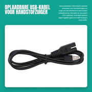 Cavo USB ricaricabile per aspirapolvere a mano, resistentente al PVC