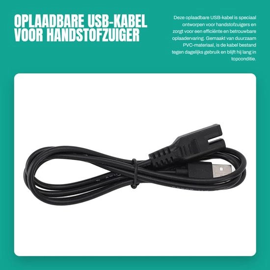 Cavo USB ricaricabile per aspirapolvere a mano, resistentente al PVC