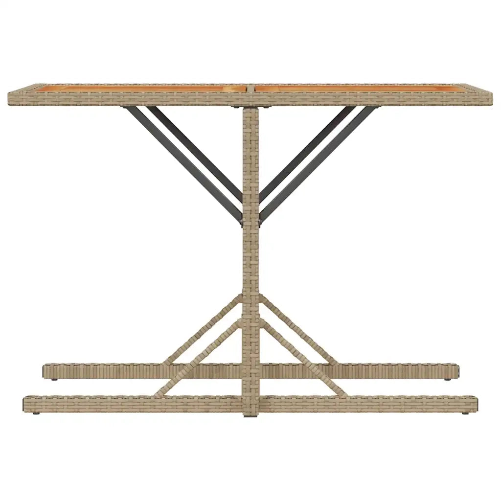 Set da Bistr¨° 3 pz | Set Salotto da Giardino con Cuscini Beige in Polyrattan