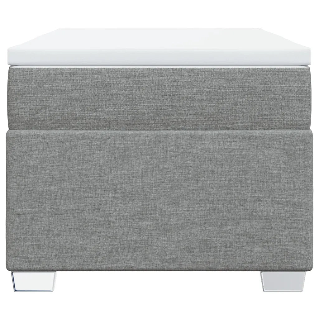 Giroletto a Molle con Materasso Grigio Chiaro 80x200 cm Tessuto 3285088