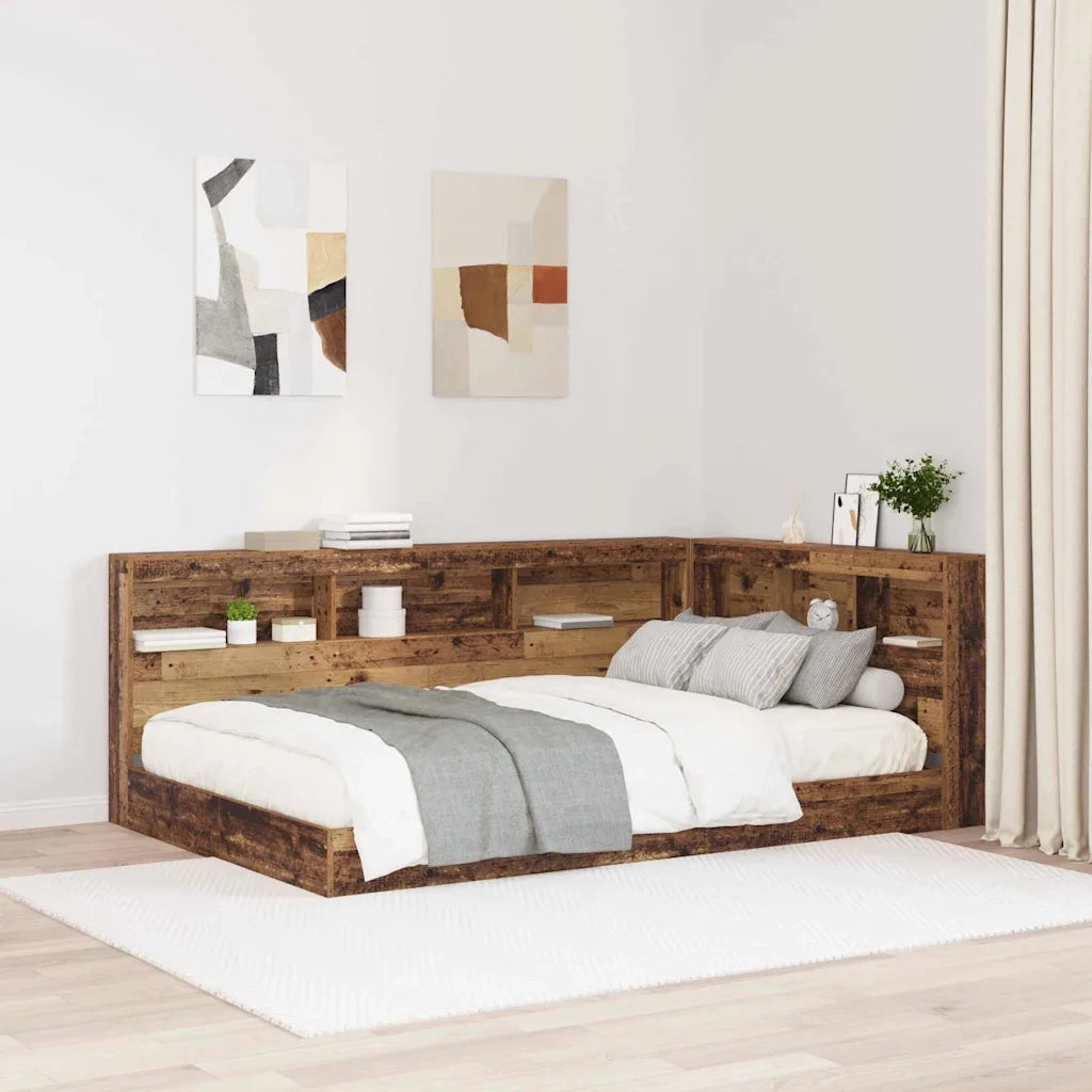 vidaXL Testata contenitore Legno vecchio 120 cm Legno multistrato