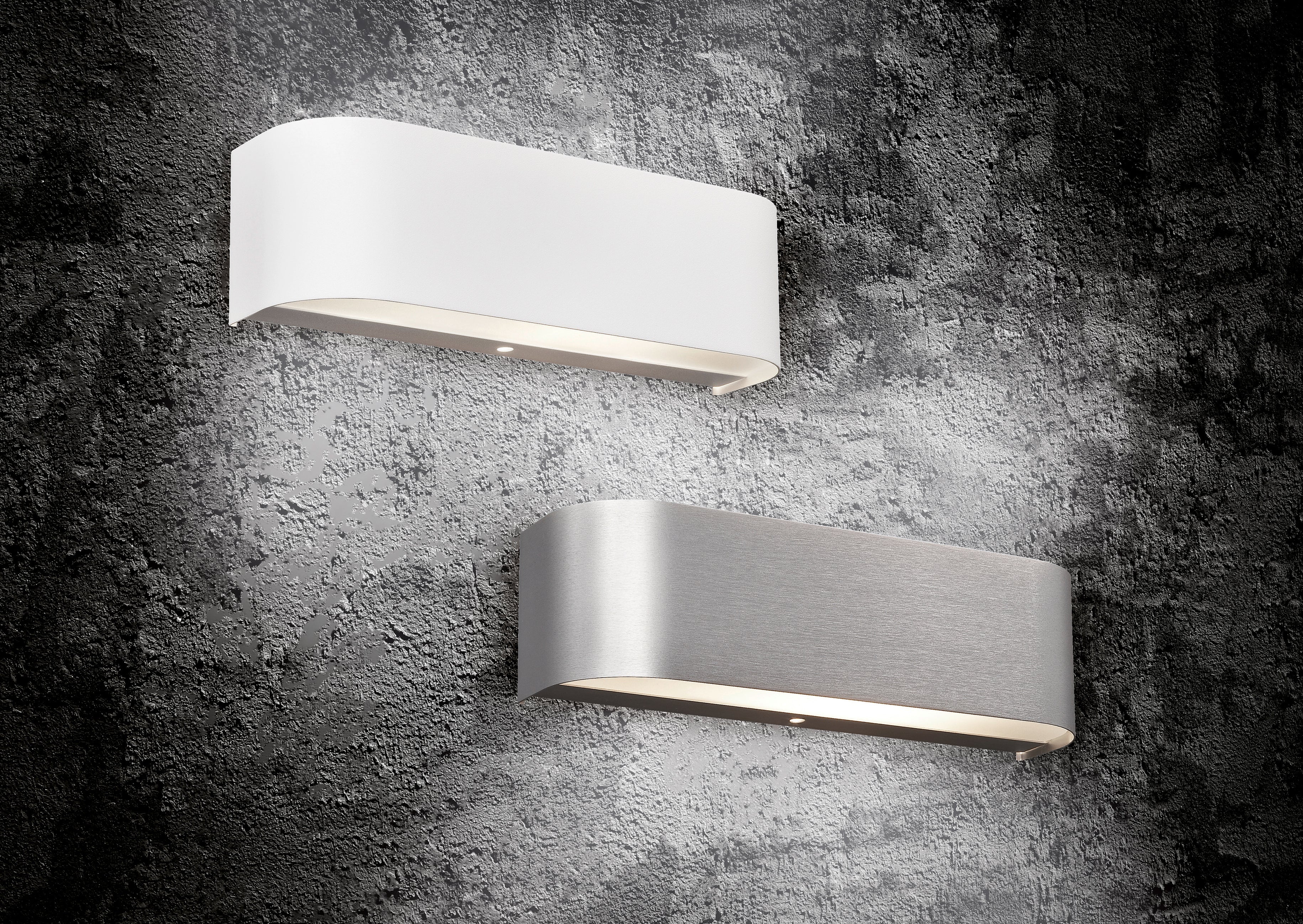 Applique da Interno a LED in Alluminio Alluminio Spazzolato