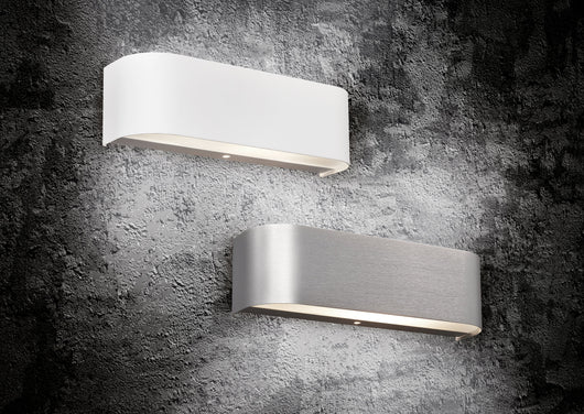Applique da Interno a LED in Alluminio Alluminio Spazzolato