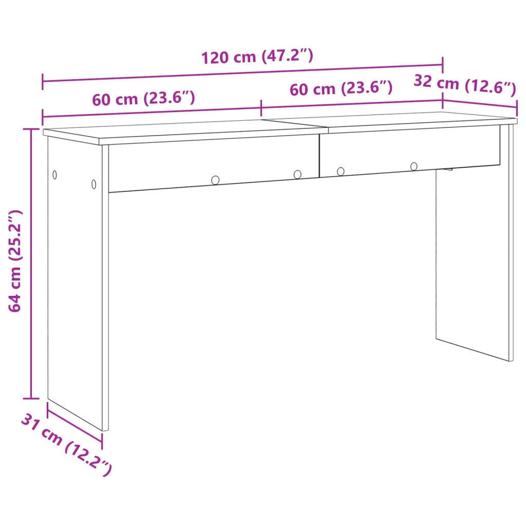 Supporto per Tastiera Grigio Sonoma 120 x 32 x 64 cm CFW4223607
