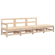Set Salotto da Giardino 4 pz | Set di Mobili da Esterno in Legno Massello di Pino