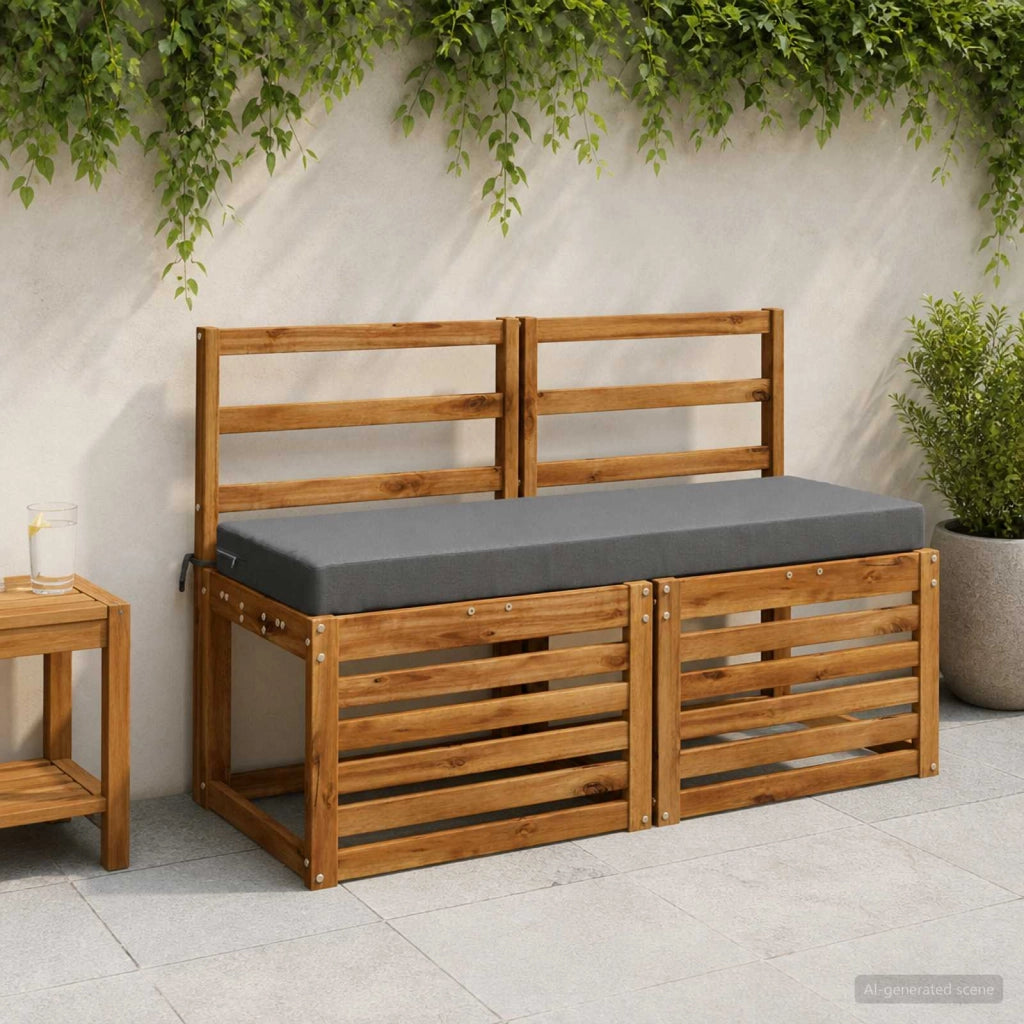 Cuscino per panchina SOEST 100% Poliestere Grigio 949622